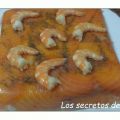 PASTEL DE SALMÓN AHUMADO Y LANGOSTINOS
