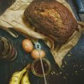 Pan de plátano especiado con miel