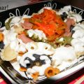 Pasta Italiana con verduras y salsa de queso