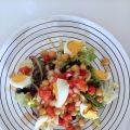 Ensalada templada de garbanzos