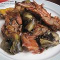 Cazuela de pollo, conejo y alcachofas/ Rostit[...]