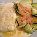 Bacalao en papillote con salsa de cava
