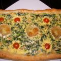 Quiché de hojaldre con acelgas y salmón ahumado