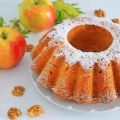 Bizcocho con manzana y nueces sin huevo