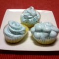 Cupcakes de naranja con nubes de merengue