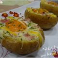 NIDOS DE PATATA CON BEICON Y HUEVO