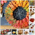 Galletas integrales decoradas de otoño