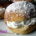 Bambas de brioche rellenas de nata