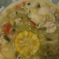 Sopa verde (potaje de huevo)