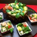 Piña rellena de marisco