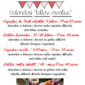 Calendario próximos talleres 