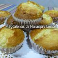 Magdalenas de naranja y limón