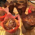 Muffins de plátano y nueces