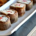 Sushi dulce: Makis de fresa y nutella