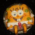 Tarta fondant de Bob Esponja