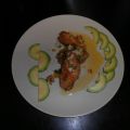 pollo frito con vinagreta de naranja agripicante