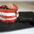 MILHOJAS DE QUESO FRESCO Y TOMATE