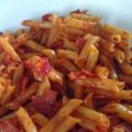 Macarrones Diavola con chorizo