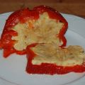 Pimiento asado relleno de tortilla de patatas