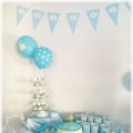 MESA DULCE DE BAUTIZO NIÑO AZUL CELESTE