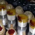 CHUPITOS DE FOIE CON COULIS DE MANGO