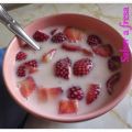 Fresas con leche