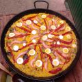 Como hacer paella para 12 personas. Paso a paso.