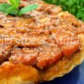 Tarta tatín de batata en dulce con miel de caña