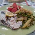 Dorada al horno con verduras