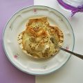 Conchas rellenas de merluza y gambas