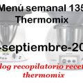 Menú semanal 135  con thermomix