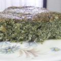 Pastel de espinacas y gambas