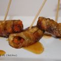 Bocaditos de berenjena con sobrasada y miel
