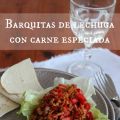 Barquitas de lechuga con carne especiada.[...]