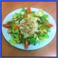 Ensalada de pollo y uvas pasas