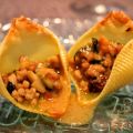 CONCHIGLIE RELLENOS DE VERDURA Y CARNE