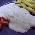 Mero en salsa griega (Tzatziki)