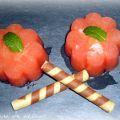Helado de sorbete de sandia