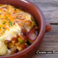 CAZUELITAS DE VERDURAS Y POLLO CON BECHAMEL