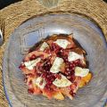 Ensalada de boniato y granada con mozzarella