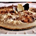 Tarta fresca de chocolate marmolado