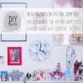 DIY: Reloj pintado con pattern geométrico