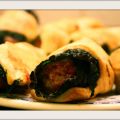 Rollito de salchicha y berza