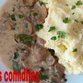 STROGONOFF DE CHAMPIÑONES CON LECHE DE COCO
