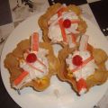 TULIPANES DE SALMON Y MASCARPONE