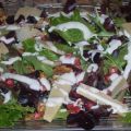 ENSALADA DE GRANADA Y QUESO MANCHEGO.