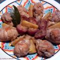 POLLO CON CIRUELAS Y MANZANA (MENÚ DE CINE)