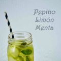 Agua infusión de pepino, limón y menta