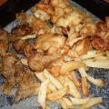 Coliflor y alcachofas rebozadas con patatas