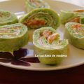 ROLLO DE RUCULA Y ESPINACAS RELLENO DE SALMON